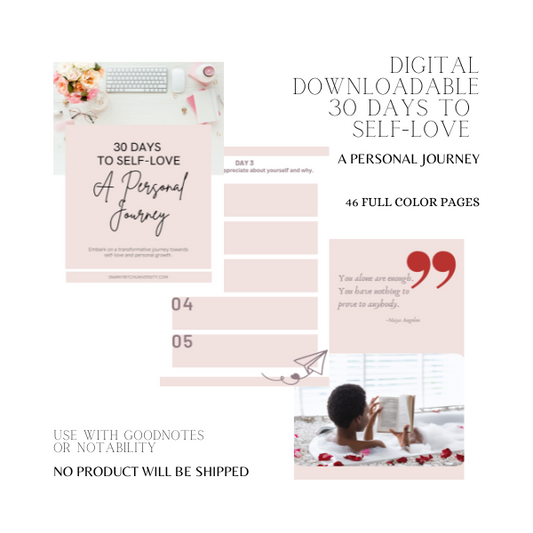 30 Days To Self-Love Journal