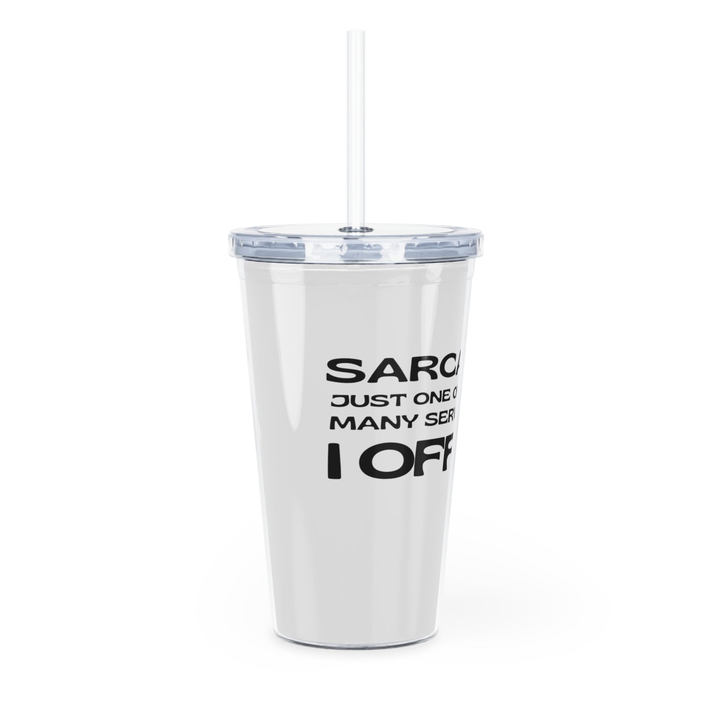 Plastic Tumbler with Straw