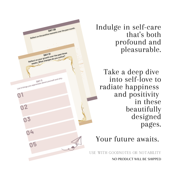30 Days To Self-Love Journal